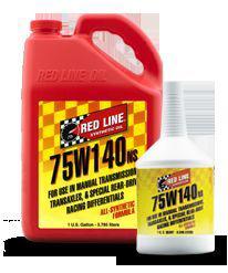 Red line synthetic oil 75w140ns gear oil, case of 12 quarts 