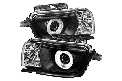 Spyder cc2010 black clear ccfl halo projector headlights head light