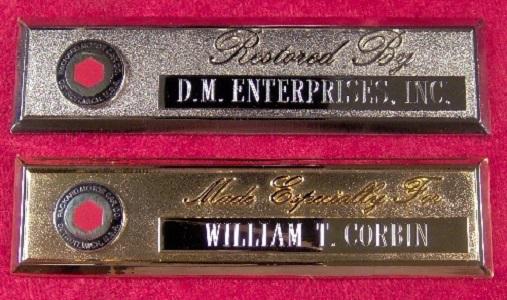 Packard motor car company - custom engraved dash plaque