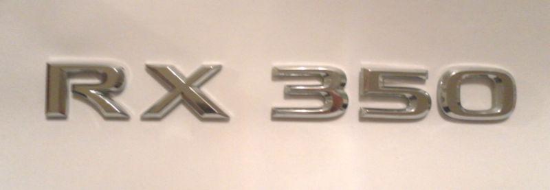 2010-2012 lexus rx 350 liftgate emblem letters numbers