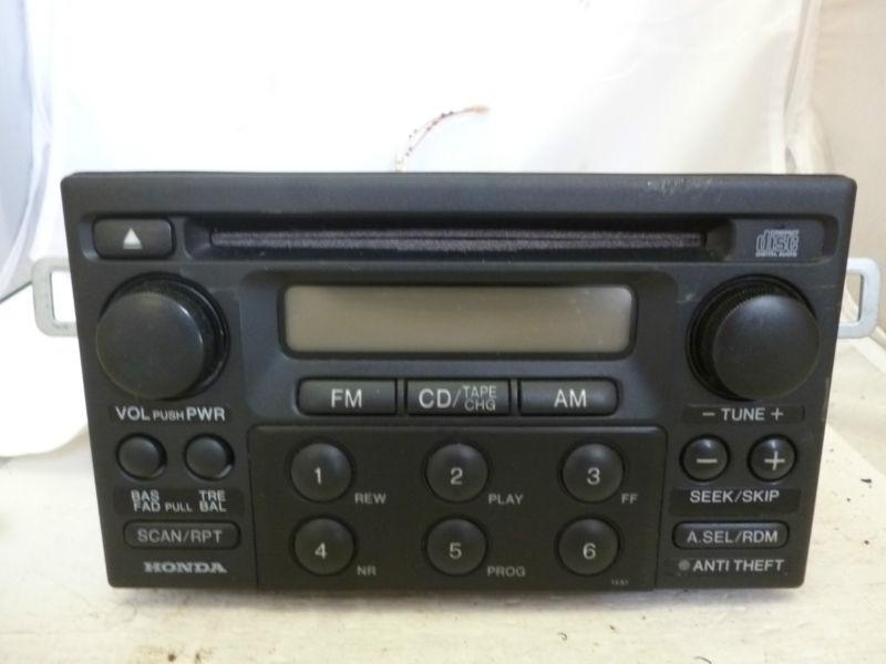 98-00 honda accord radio cd player & code 39100-s84-a200 1xa1 *