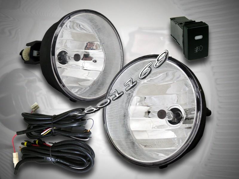 Full kit toyota 05-10 tacoma / 04-06 solara clear lens fog lights driving lamps