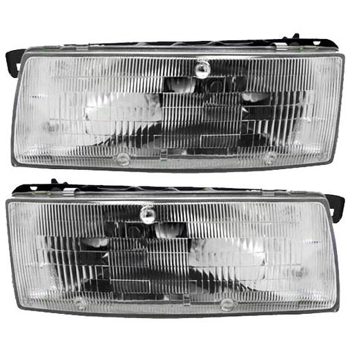 New pair set headlight headlamp housing assembly dot 89-94 nissan maxima