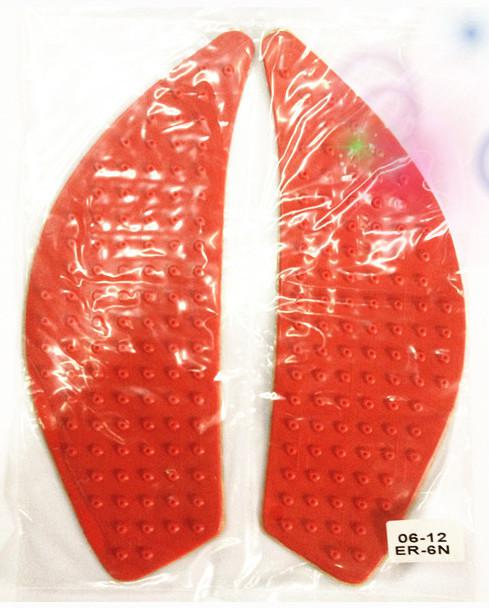 Tank traction side pad gas grip protector er-6n er6n 2006-2012 red good