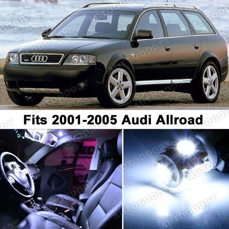 Audi allroad white led lights interior package kit c5