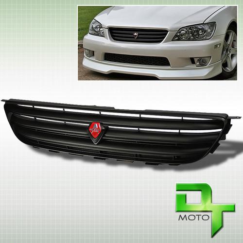 01-05 lexus is300 altezza japan style front sport grille grill black w/emblem