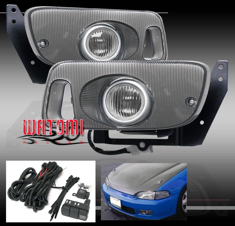 92-95 honda civic 2/3d eg jdm projector fog light 93 94