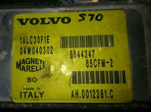 99-01 volvo s80 s70 v70 xc70 c70 throttle body etm ets 8644347 yellow