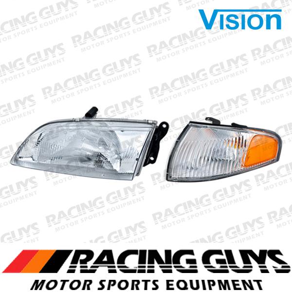 Driver left headlight+corner signal parking lamp composite 98-99 mazda 626