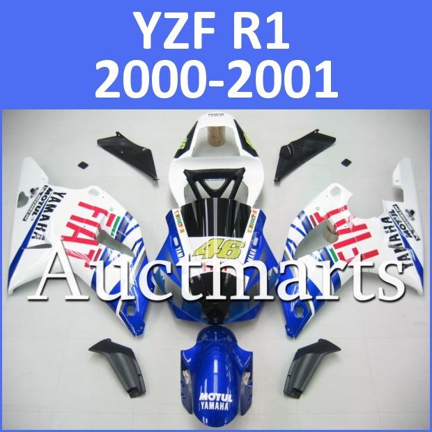 Fit yamaha yzf r1 00 01 yzfr1 2000 2001 1000 fairing kit bodywork c17 d10