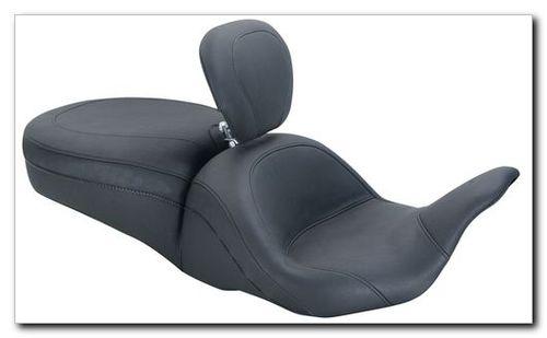 Mustang 79703 lowdown touring seat w/driver backrest harley fl/roadking 09-12