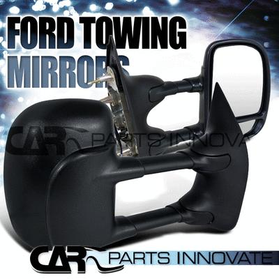 02-08 econoline e150 e250 e350 e450 van telescoping towing side mirrors power