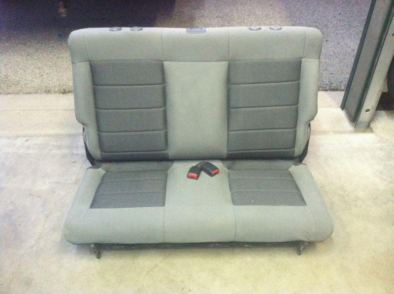 2007-2013 jeep wrangler jk rear seat grey cloth