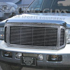 05 06 07 ford excursion leopard billet style front upper bumper grille grill xlt