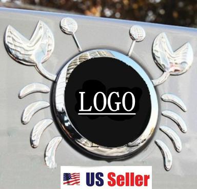 3d cute crab logo decorate car emblem sticker silver decal bmw toyota honda