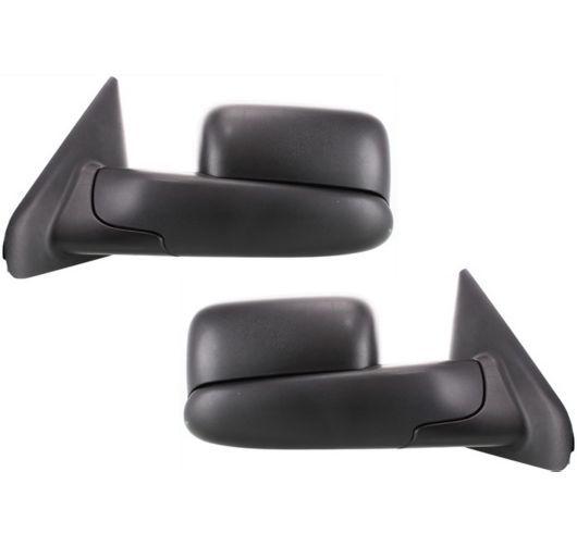 Dodge ram pickup truck towing manual side view door mirrors left/right pair set