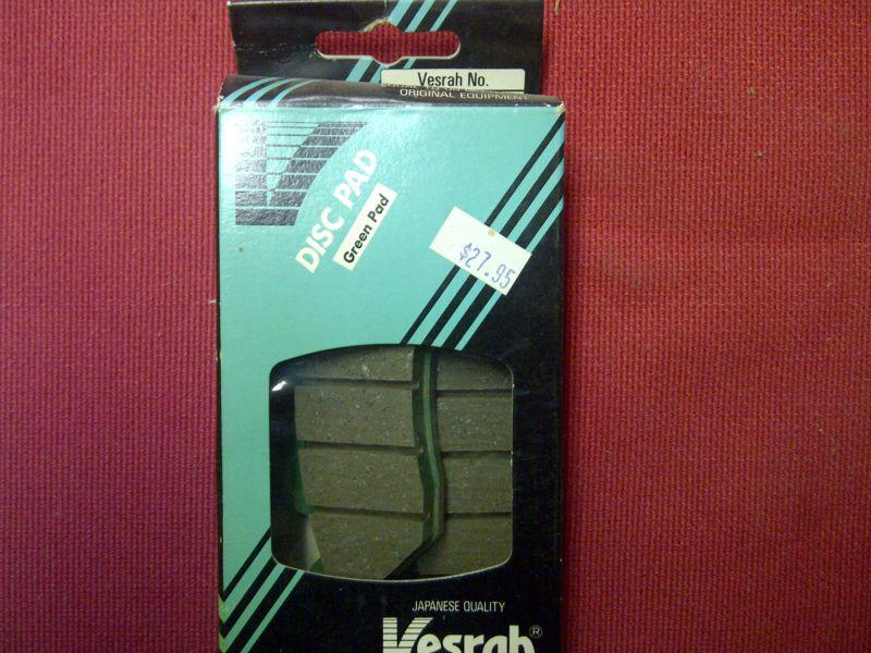 Vesrah vd-123/3 organic brake pads front fits honda vfr750f 1986