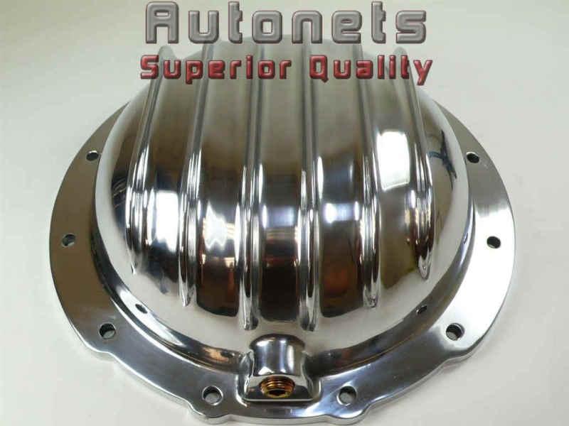 Polished aluminum differential cover jeep c & cj series 12 bolt w/ bolts gasket