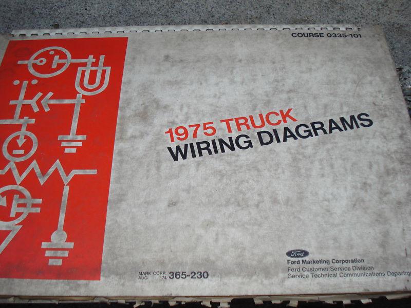 1975 ford f100 - f350 wiring diagrams