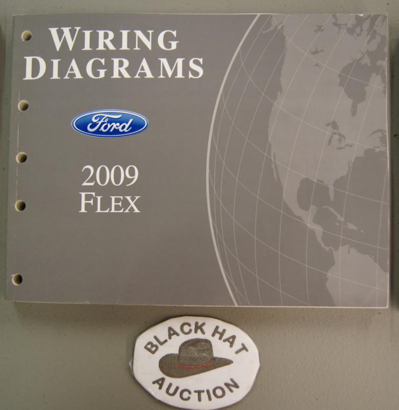 2009 ford flex electrical wiring diagrams manual book dealership shop service