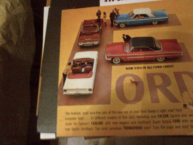 1963  ford full line      brochure        -