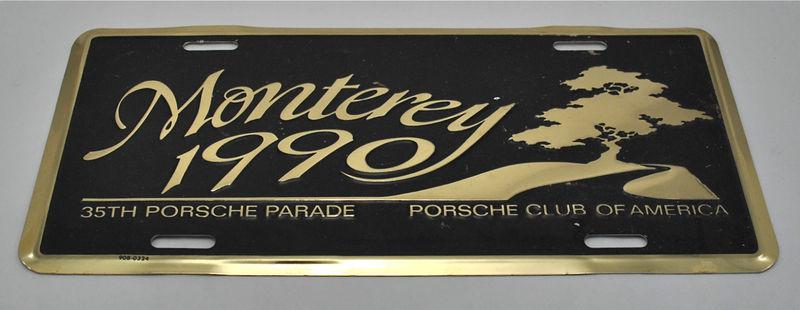 35th porsche parade front vanity license plate from monterey ca pca 911 356 912 