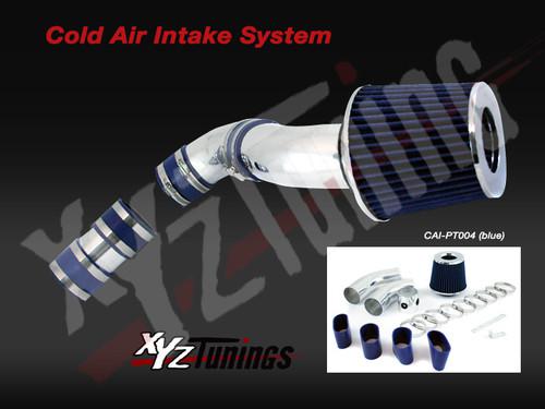 Blue 99-05 grand am/alero 3.4l v6 cold air intake induction kit + filter 3"