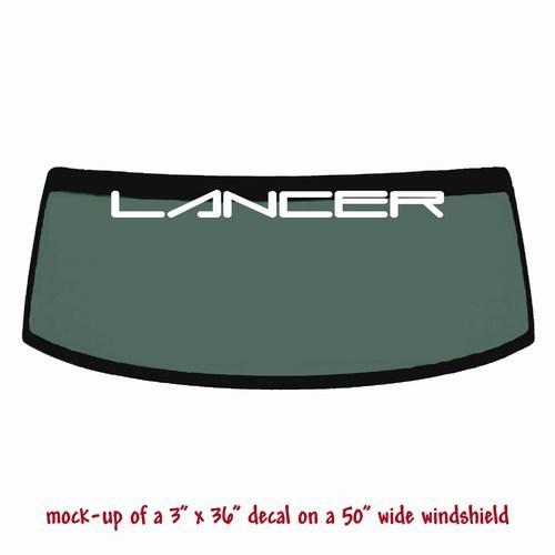 Lancer 3x36 car windshield decal banner sticker #5