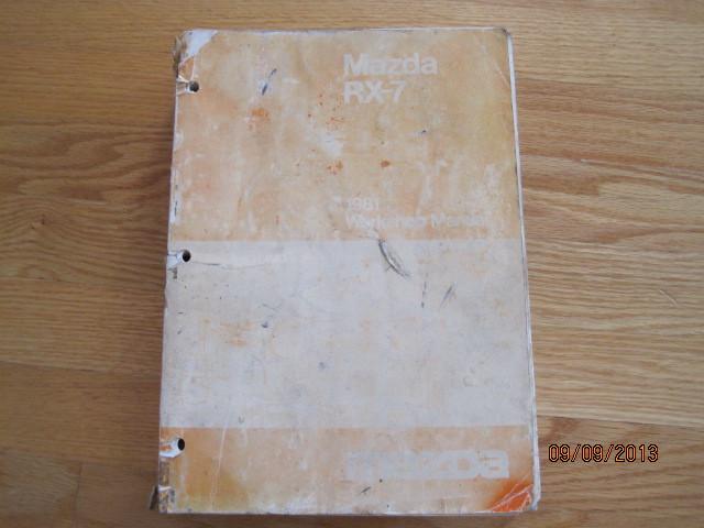 1981 mazda rx-7 rx7 factory shop service workshop repair oem manual