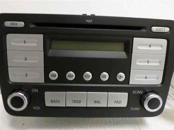 06-09 volkswagen rabbit cd player mp3 radio oem lkq