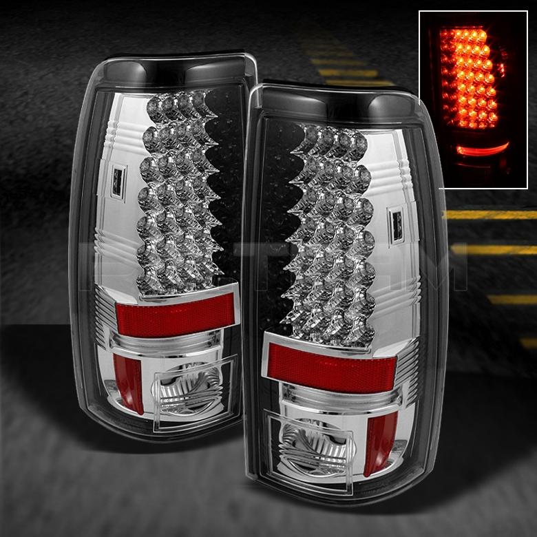 99-02 silverado 99-03 sierra philips-led perform tail lights lamps left+right