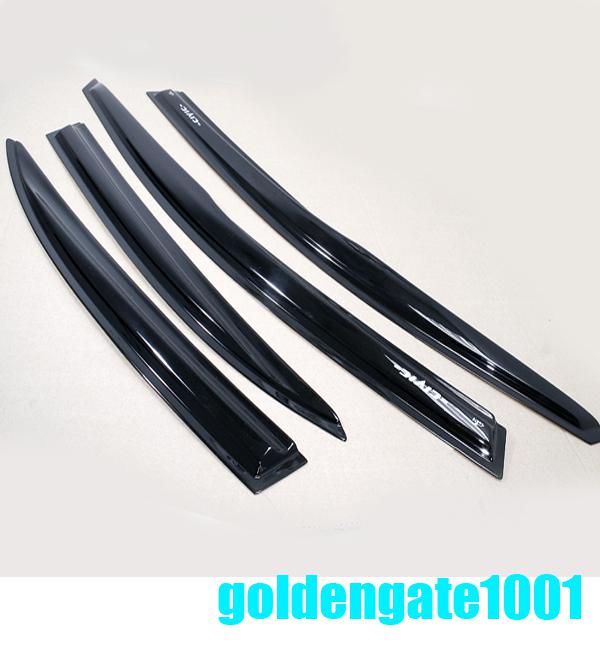 4 x vent window shade visor sun guard shadow sunshade kit for 07-10 honda civic 