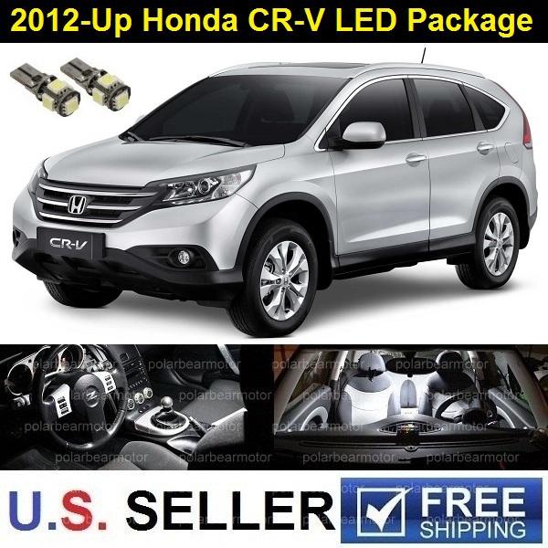 6 pieces 2012 & up honda crv cr-v interior led smd lights package xenon white