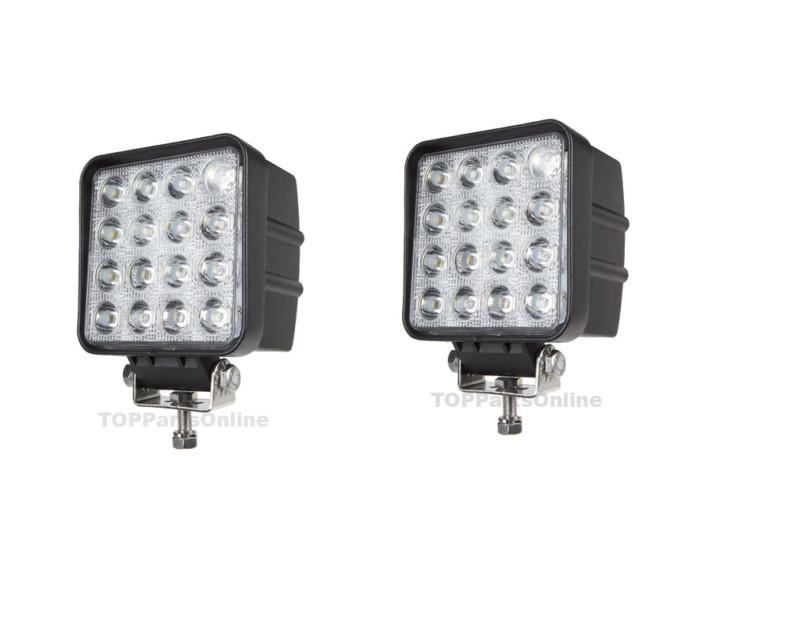 Led spot light off road lighting 48w square driving tractor light forklift truck