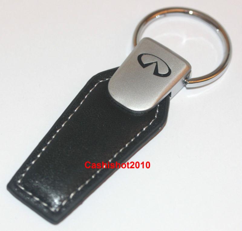 Infiniti leather pull key chain ring fx35 qx56 g35 g37 m35x g q50 jx ex fx