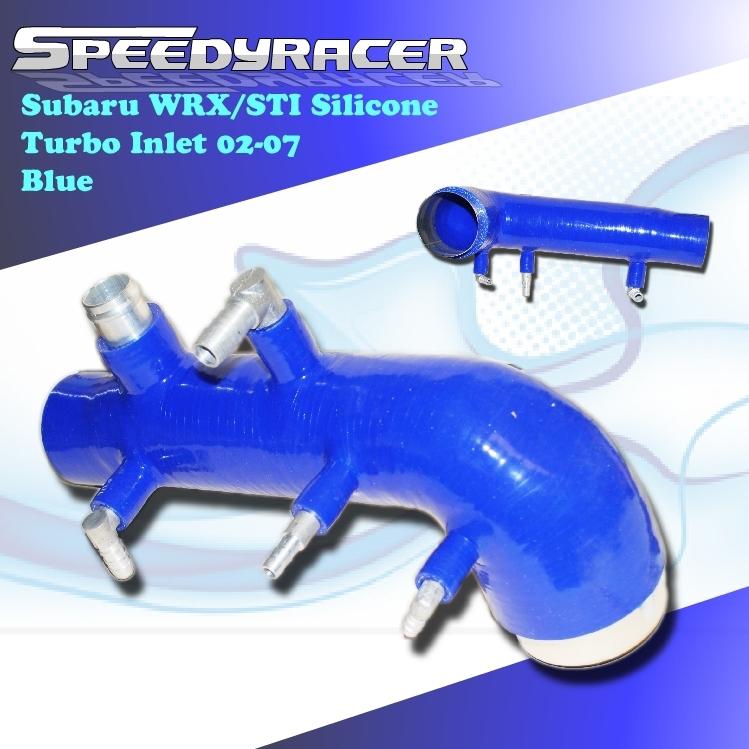 02 03 04 05 06 07 subaru impreza wrx turbo inlet 4 ply blue 2002-2007