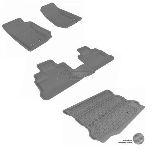 Custom fit floor liner front rear cargo gray lh rh set kit for 07-13 wrangler