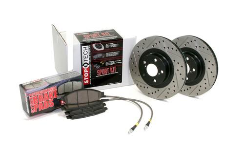 Centric-power slot 978.40001f stoptech sport brake kit 02-06 rsx