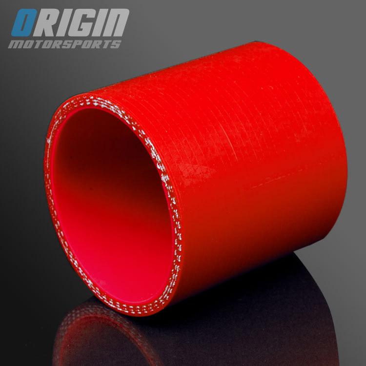 Red 3.25" to 3.25" turbo intake silicone straight hose pipe coupler tube id:83mm