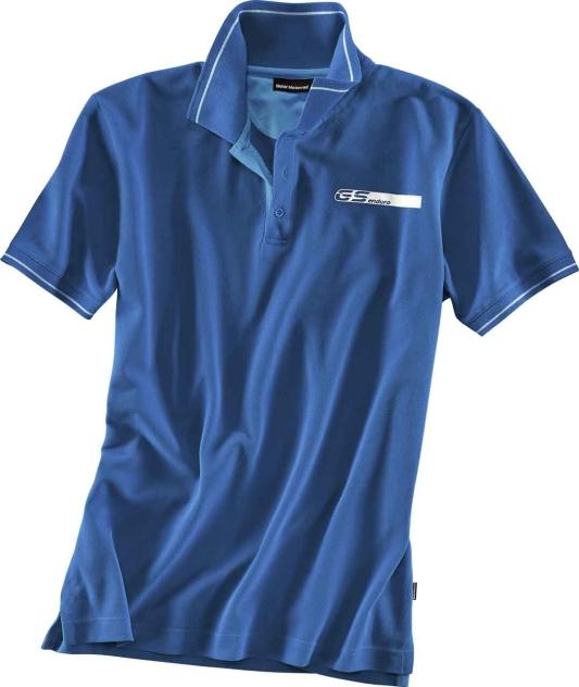 Bmw genuine motorcycle motorrad gs men's polo shirt - color: blue - size: l