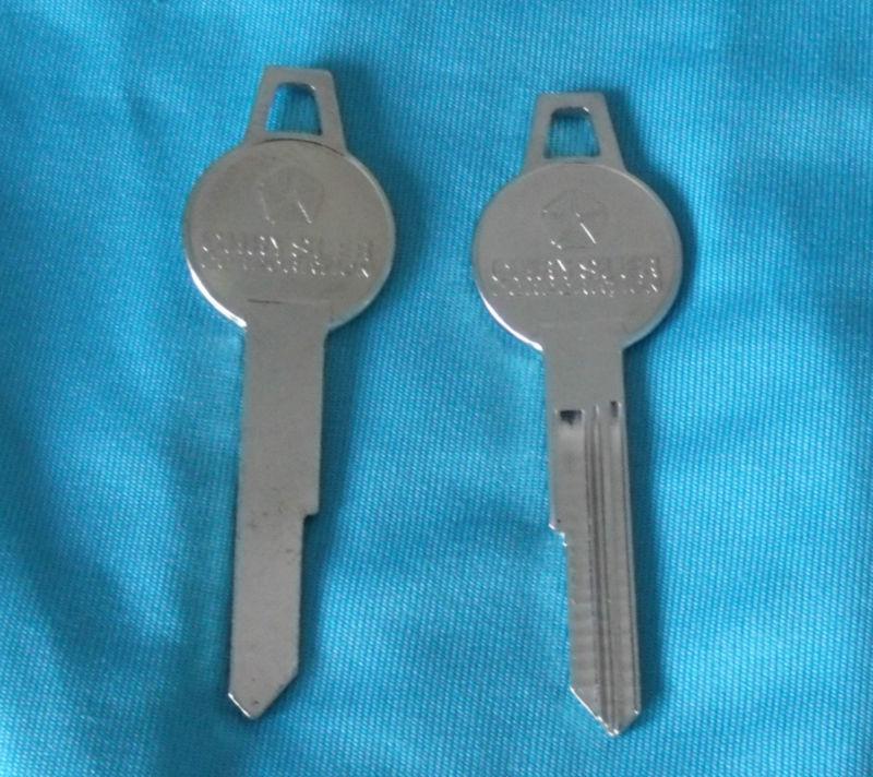 Vintage nos mopar key blank fits all chrysler dodge plymouth desoto 1959-1965