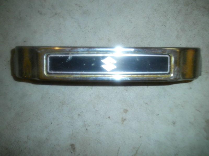 Suzuki front metal trim emblem gs750 750 gs 1982 motorcycle cycle part parts