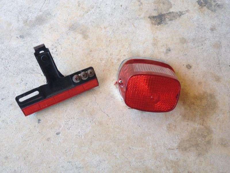 1979 harley sportster ironhead license plate bracket & tail light taillight