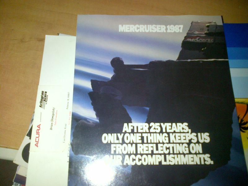 1987 mercruiser ouboards   brochure        -