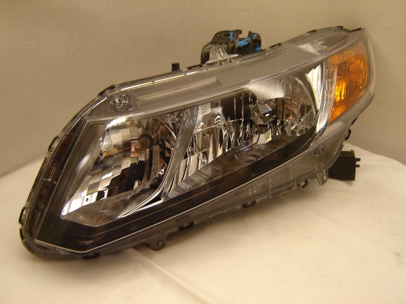 Honda civic sedan left halogen headlight 12 13 oem