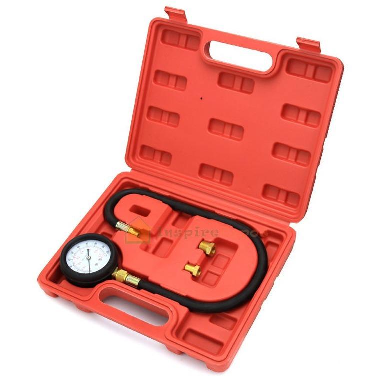  new oil pressure tester gauge engine / diagnostic test kit w/ case 0-100 psi