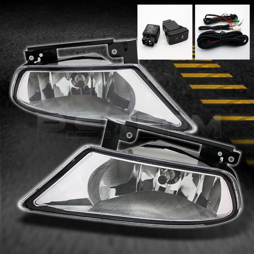 05-07 honda odyssey bumper clear fog lights w/switch & bulbs (left+right)