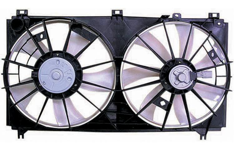 Depo replacement ac condenser radiator cooling fan 2006-2008 07 lexus is350