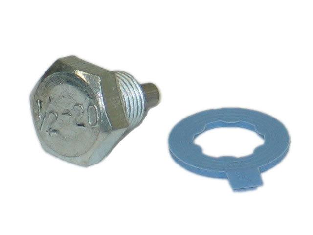 1953-1995 corvette oil drain plug magnetic w/ gasket