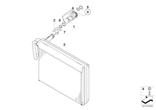 Bmw oem 323i 325i 330i x1 x3 m3 e82 evaporator new 64119290888